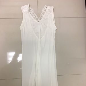 Romantic long white dress